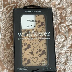 Wildflowers iPhone 13 Pro Case - Horse girl Design